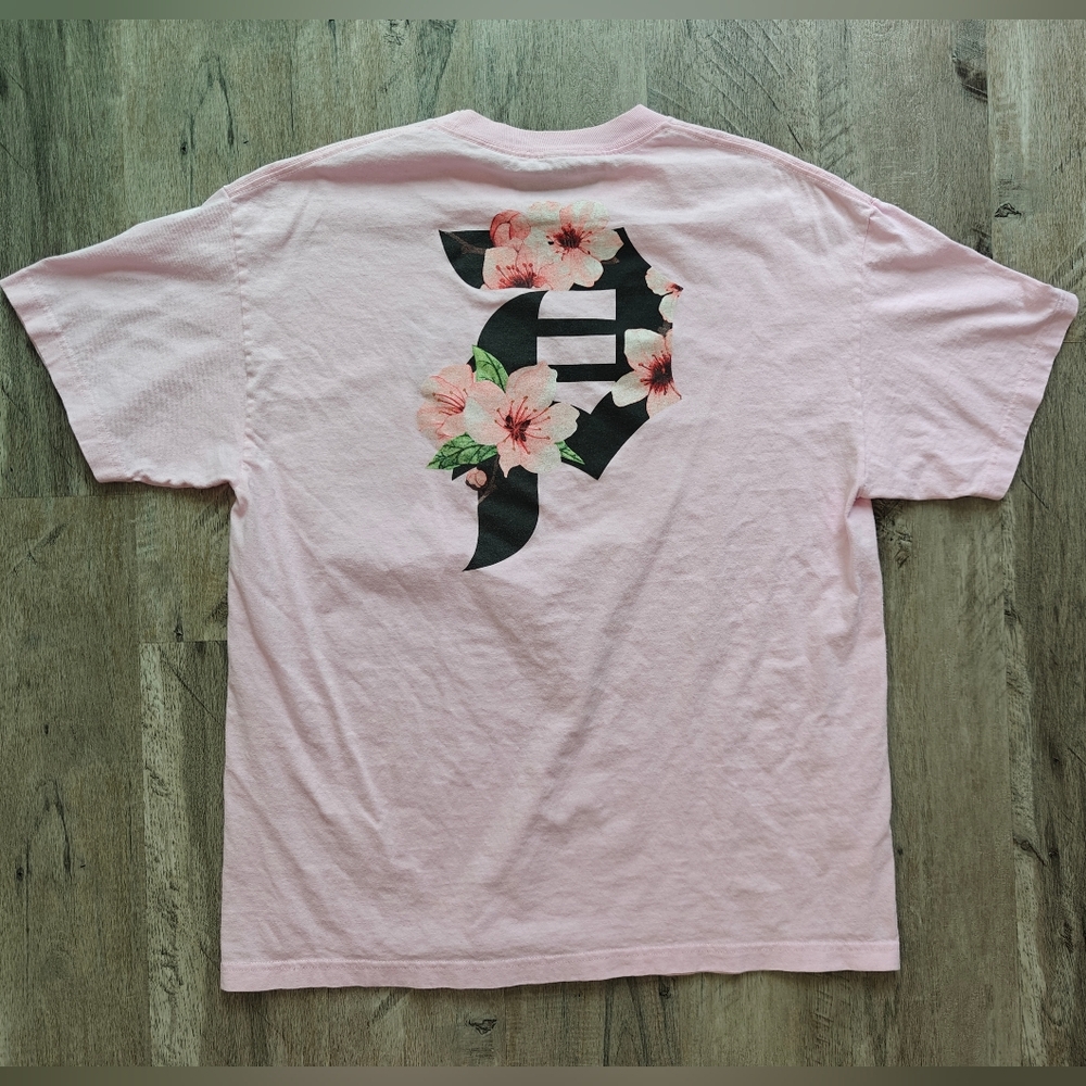 Primitive Pink Graphic T-Shirt with Floral Design